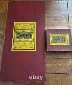 Super Rare Patent Pending 1929 Sorry Game Board 1st Edition Antique Vintage