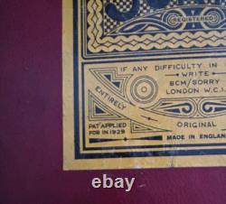 Super Rare Patent Pending 1929 Sorry Game Board 1st Edition Antique Vintage