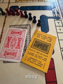 Super Rare Patent Pending 1929 Sorry Game Board 1st Edition Antique Vintage