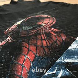 Super Rare Spider Man 3 2007 Vintage Black Spider Man T-Shirt
