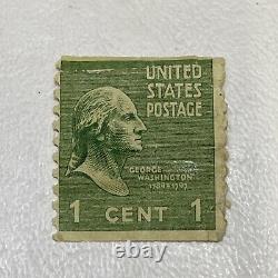 Super Rare Stamp Vintage 1 Cent George Washington U. S. Postage Stamp 1789-1797
