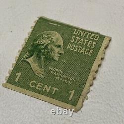 Super Rare Stamp Vintage 1 Cent George Washington U. S. Postage Stamp 1789-1797