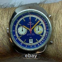 Super Rare Technos Montreal Manufactured By Heuer Automatic Chronograph Cal12