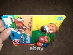 Super Rare The Flinstones Weebles 1970's On Card Romper Room Vintage Toy Awesome