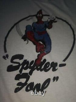 Super Rare True Vintage OG 60's Spiderman Parody Oops Spyder Fool T Shirt Marvel