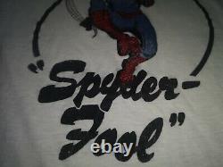 Super Rare True Vintage OG 60's Spiderman Parody Oops Spyder Fool T Shirt Marvel
