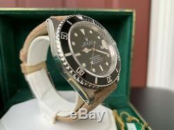Super Rare UNPOLISHED 1989 Rolex 16610 Submariner Watch Box & Paper ONE OWNER