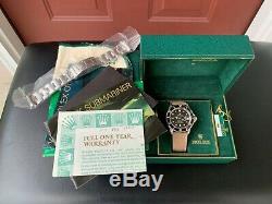 Super Rare UNPOLISHED 1989 Rolex 16610 Submariner Watch Box & Paper ONE OWNER