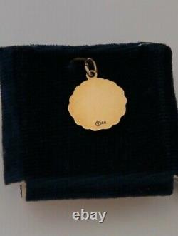 Super Rare Vintage 14k Yellow Gold Enamel Rutgers University Charm / Pendant