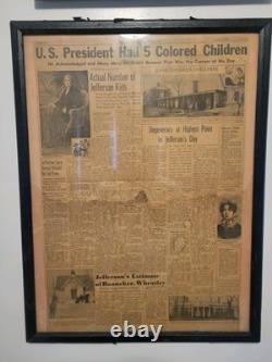 Super Rare Vintage 1940 The Afro-American Newspaper Article US President Had 5