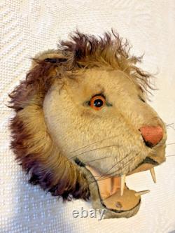 Super Rare Vintage 1958 Steiff LION Trophy Large 60 cm USA Market Only 12 x 11