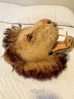 Super Rare Vintage 1958 Steiff LION Trophy Large 60 cm USA Market Only 12 x 11