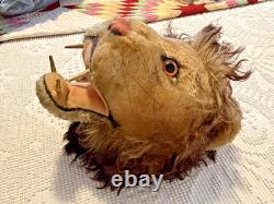 Super Rare Vintage 1958 Steiff LION Trophy Large 60 cm USA Market Only 12 x 11