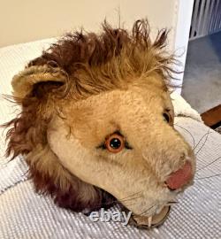 Super Rare Vintage 1958 Steiff LION Trophy Large 60 cm USA Market Only 12 x 11