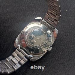 Super Rare Vintage 1960 Seiko Blue Dial 66b 6000 Movement 17 jewels Mens watch