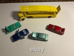 Super Rare! Vintage 1960s Matchbox G-2 Transporter Set Complete Open Box READ