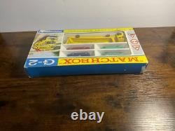 Super Rare! Vintage 1960s Matchbox G-2 Transporter Set Complete Open Box READ
