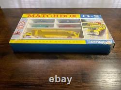 Super Rare! Vintage 1960s Matchbox G-2 Transporter Set Complete Open Box READ