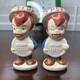 Super Rare Vintage 1970s SPEEDY Alka Seltzer Salt Pepper Shakers Ceramic
