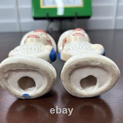 Super Rare Vintage 1970s SPEEDY Alka Seltzer Salt Pepper Shakers Ceramic