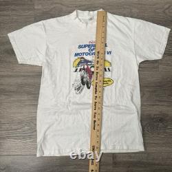 Super Rare Vintage 1977 Super Bowl of Motocross Graphic Tee Single Stitch