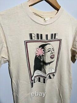 Super Rare Vintage 1980 Billie Holiday Graphic Tshirt