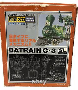 Super Rare! Vintage 1980's Japanese Takatoku Toys Batrain C-3 Real Color withbox