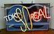 Super Rare Vintage 1980s TDK Cassette Tape Neon Advertising Sign, So Real