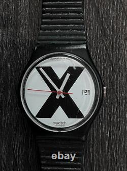 Super Rare Vintage 1987 Swatch Watch X-RATED GB406 Originals Reloj X Rated