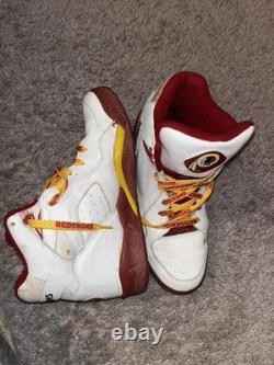 Super Rare Vintage 1992 White Washington Redskins NFLTeam leather high-tops
