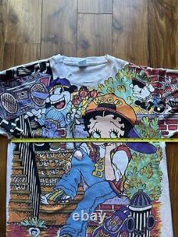 Super Rare Vintage 1993 Betty Boop AOP Graphic Tee Shirtboop There It Is