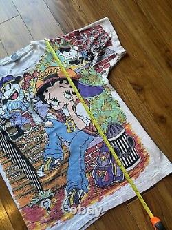 Super Rare Vintage 1993 Betty Boop AOP Graphic Tee Shirtboop There It Is