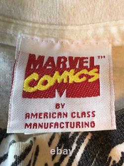 Super Rare Vintage 1993 Spider-Man All Over Embroidered Shirt Marvel Comics