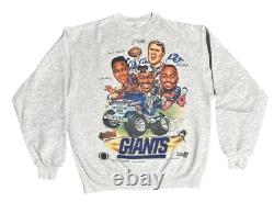 Super Rare Vintage 1994 New York Giants Caricature Crewneck Sweatshirt XL