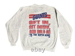 Super Rare Vintage 1994 New York Giants Caricature Crewneck Sweatshirt XL