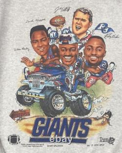 Super Rare Vintage 1994 New York Giants Caricature Crewneck Sweatshirt XL