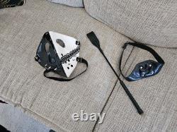Super Rare Vintage 2001 Venetian BDSM Spiked Mask Black White -One Size Fits All