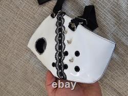 Super Rare Vintage 2001 Venetian BDSM Spiked Mask Black White -One Size Fits All