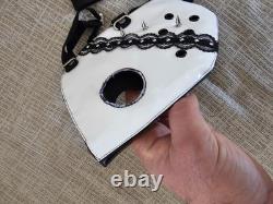 Super Rare Vintage 2001 Venetian BDSM Spiked Mask Black White -One Size Fits All