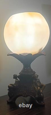 Super Rare Vintage 2002 Oreke Reading Monkeys Library Lamp-Orig Cord/Moon Globe