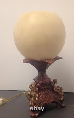 Super Rare Vintage 2002 Oreke Reading Monkeys Library Lamp-Orig Cord/Moon Globe