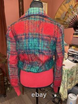 Super Rare Vintage 2003 y2k Sul Yun Hyoung Korean Designer plaid knitted jacket