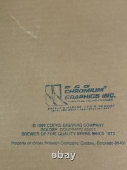 Super Rare Vintage 25 X 21 Coors Sign Light Beer Mirror Waterfall 1997