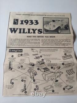 Super Rare Vintage'33 Willys Ohio George National Record Model Kit By AMT