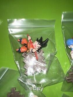 Super Rare Vintage 4 figures dragon ball Bulma Captain Blue Krillin & Goku