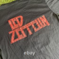 Super Rare Vintage 70s Led Zeppelin Single Stitch Made In USA Graphic Tee Size l