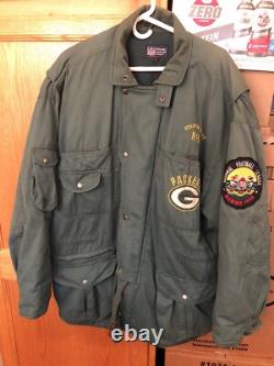 Super Rare Vintage 80's/90's Green Bay Packers Embroidered Winter Stadium Coat