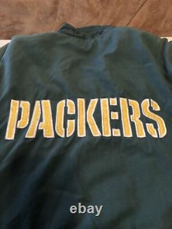 Super Rare Vintage 80's/90's Green Bay Packers Embroidered Winter Stadium Coat