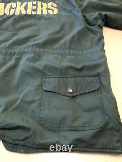 Super Rare Vintage 80's/90's Green Bay Packers Embroidered Winter Stadium Coat