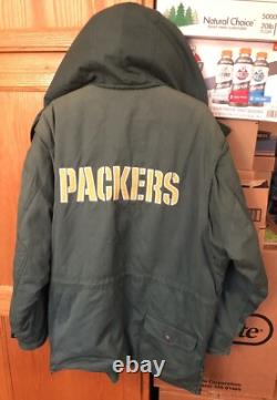 Super Rare Vintage 80's/90's Green Bay Packers Embroidered Winter Stadium Coat